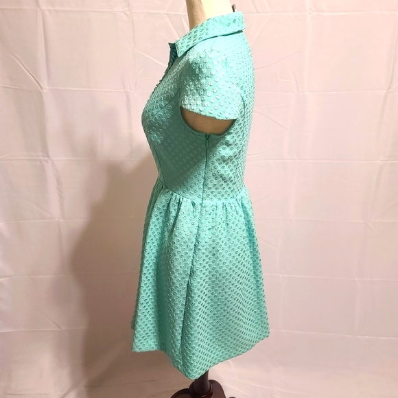 Kensie mint green Retro dress with cap sleeves size small - Picture 3 of 6